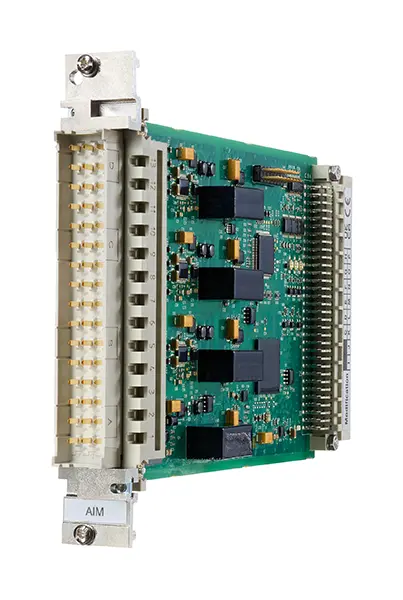 EKE-Trainnet&reg; Analogue Input Module (AIM) for acquiring and monitoring analogue sensor signals in train systems.