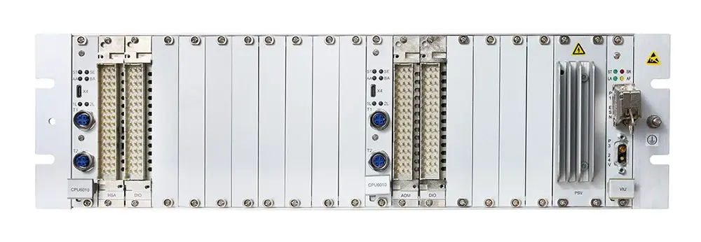 Front view of EKE-Trainnet&reg; Lateral Acceleration Monitoring system for measuring vehicle lateral acceleration and supporting safe train operation.