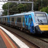 HCMT train running a service to Pakenham running express through